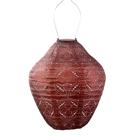 Lumiz Lantern Jar 30cm Copper Mandela