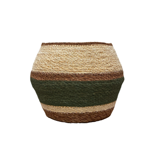 Eloise Belly Basket Olive - Small