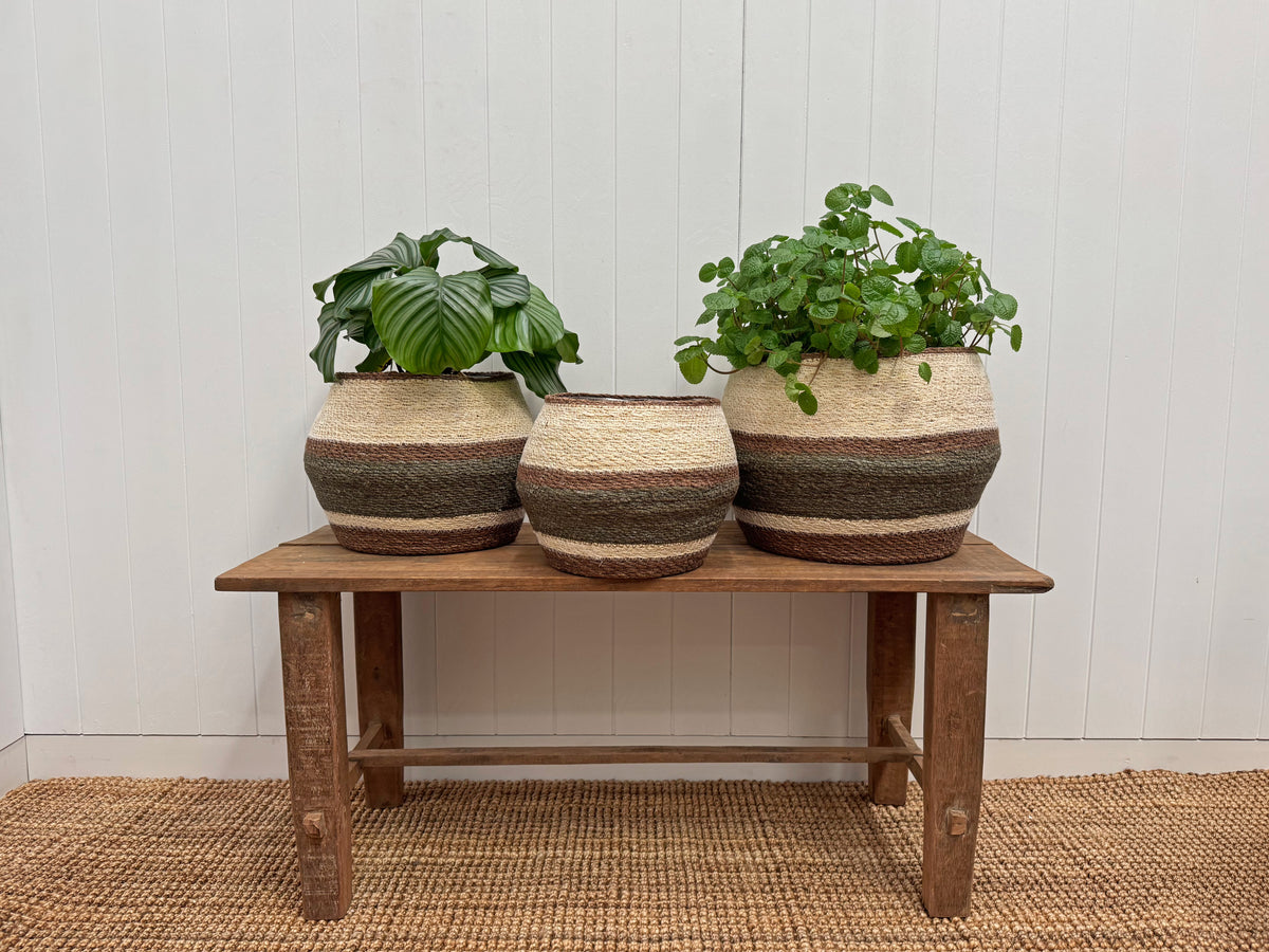 Eloise Belly Basket Olive - Large