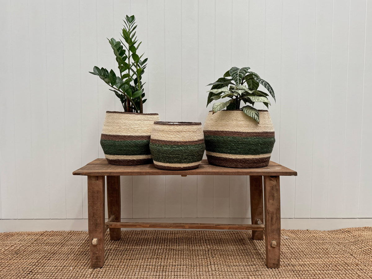 Eloise Belly Basket Olive - Small