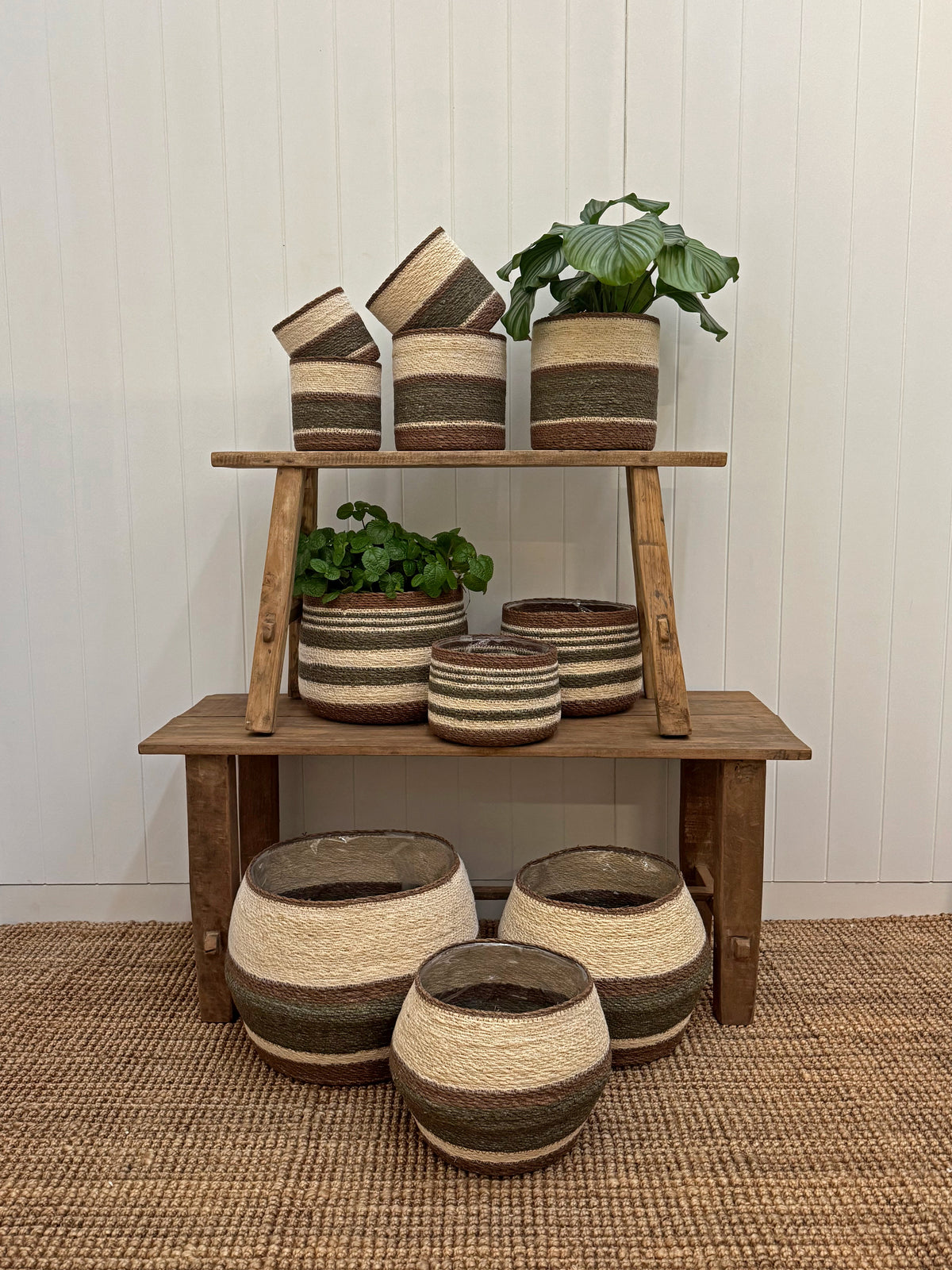 Eloise Belly Basket Olive - Small