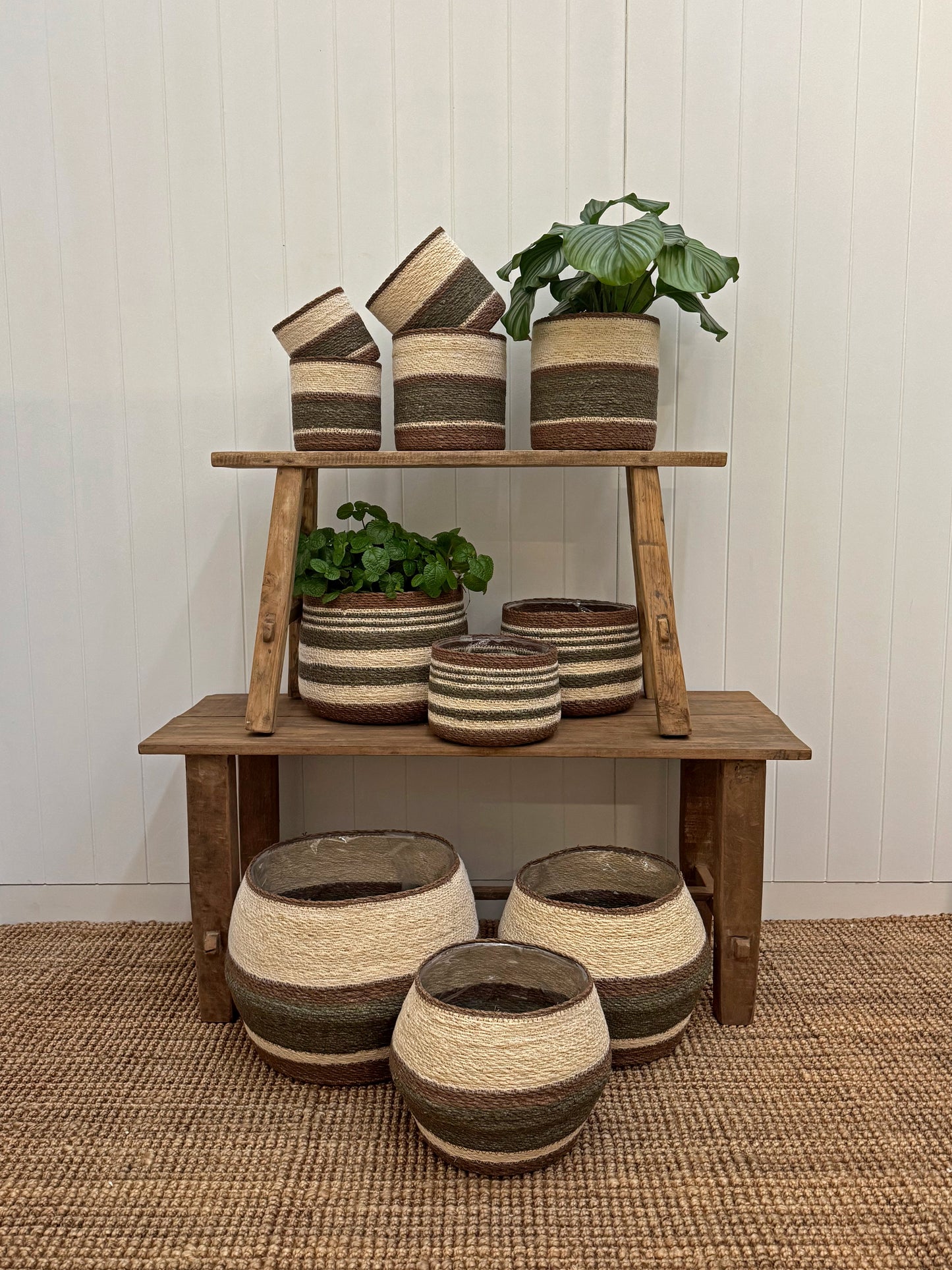 Eloise Planter Basket Olive - Extra Small
