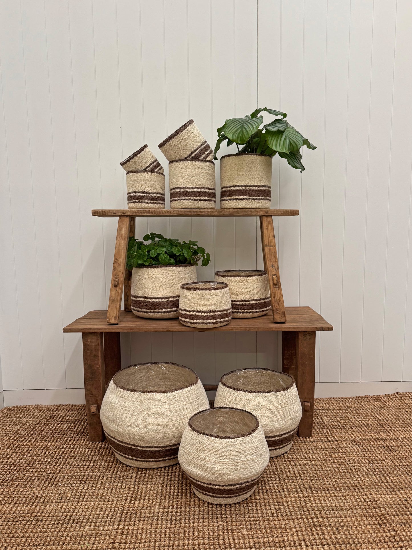 Eloise Planter Basket Pecan - Medium
