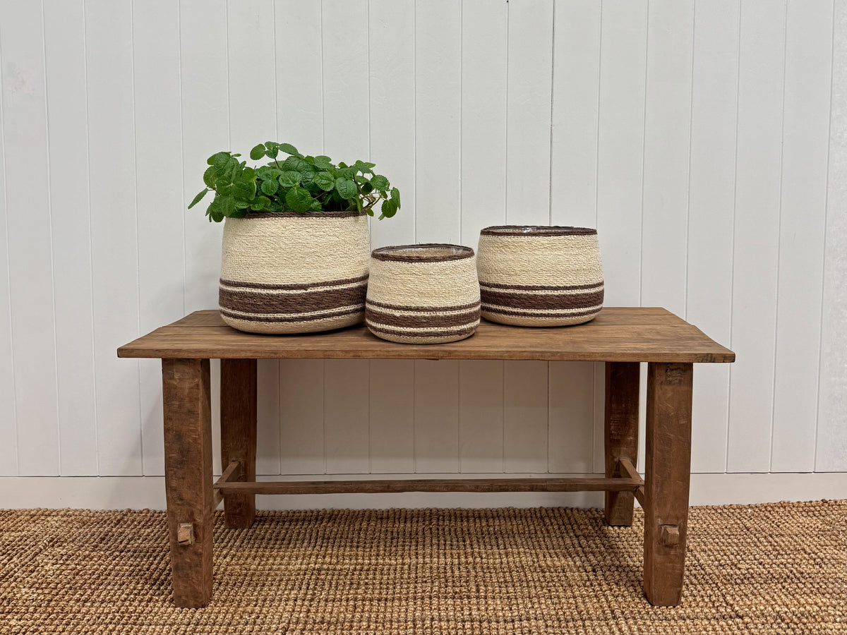 Eloise Bulb Basket Pecan - Medium