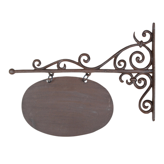 Cast Iron Sign Board Oval