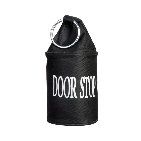 Doorstop with Ring Black