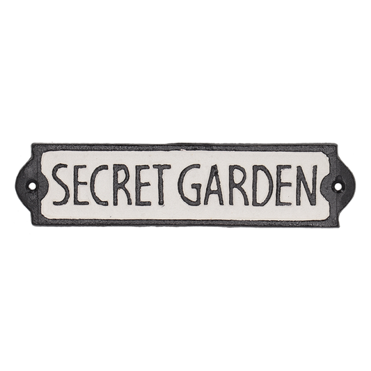 Door Sign 'Secret Garden'