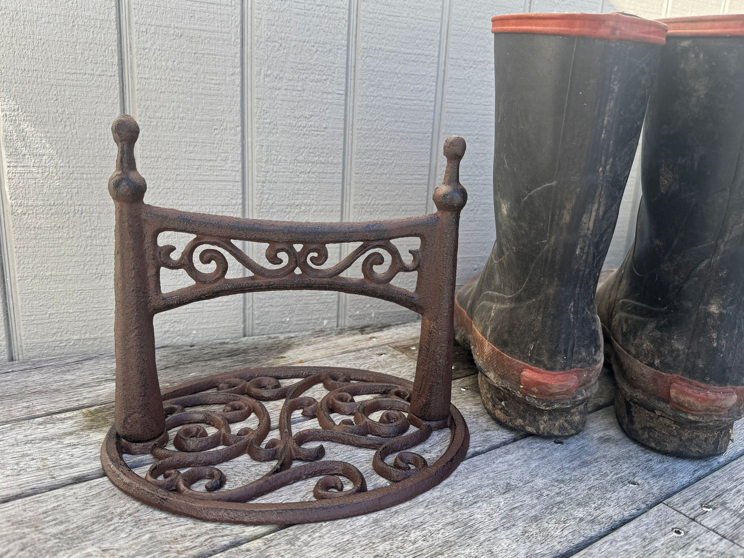 Cast Iron Boot Scraper Ellipse