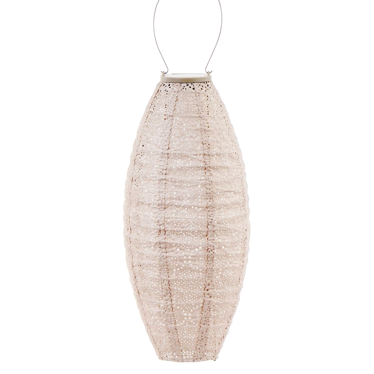 Lumiz Lantern Long Oval 20cm Soft Blush Bazaar