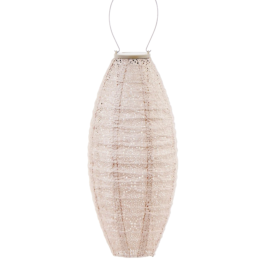 Lumiz Lantern Long Oval 20cm Soft Blush Bazaar