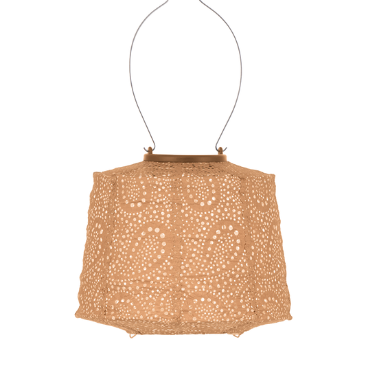 Lumiz Lantern Lampshade 20cm Apricot Paisley