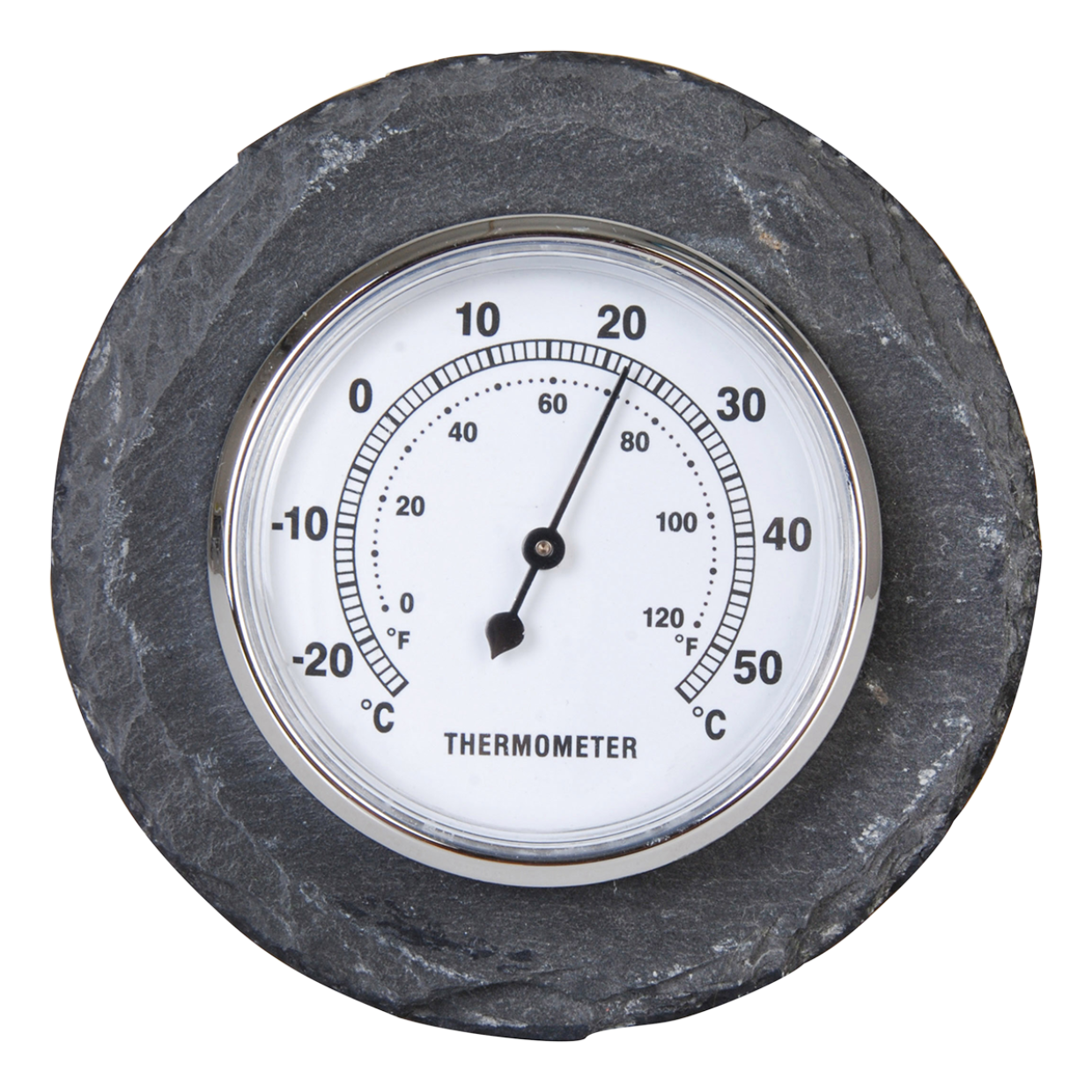 Slate Thermometer Round