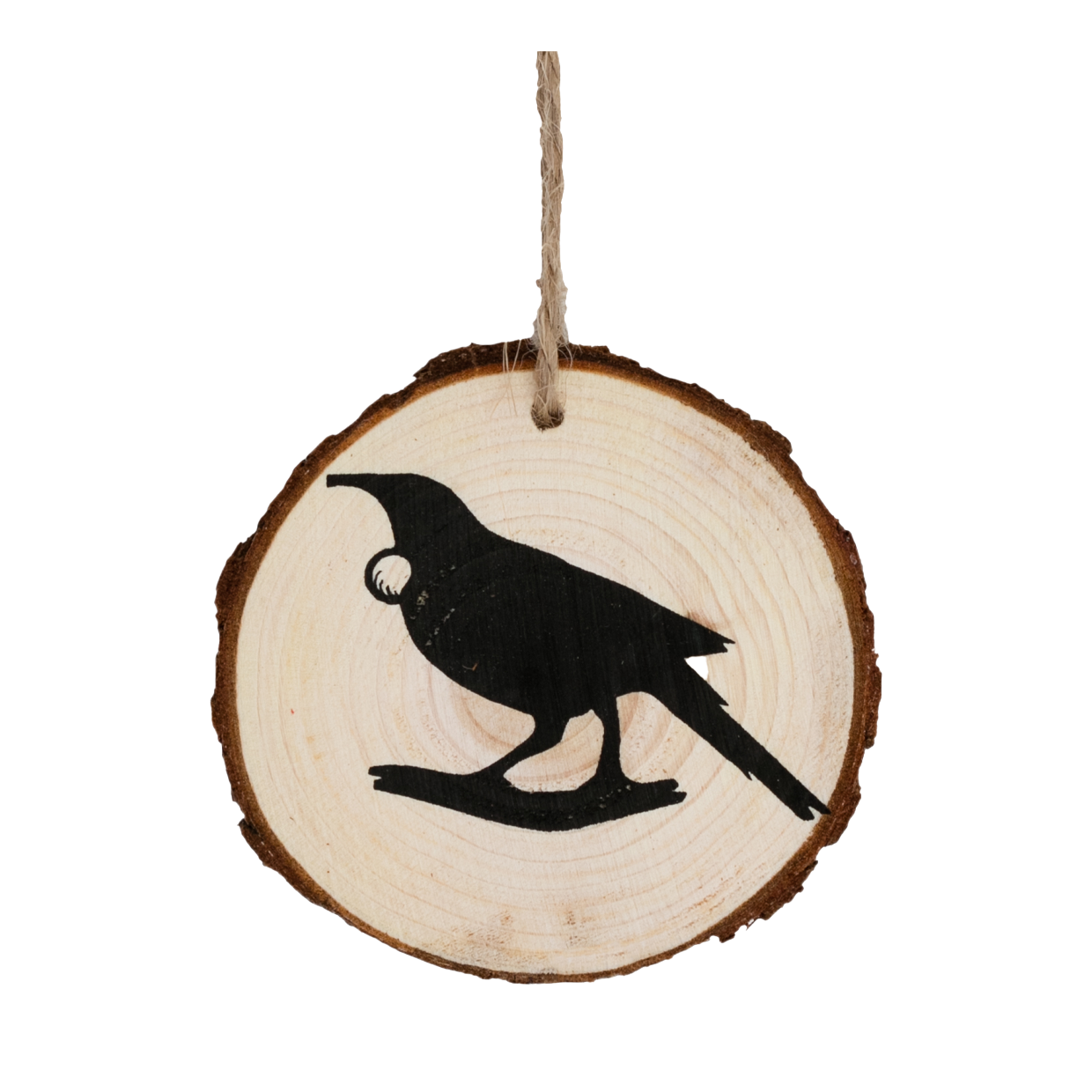 Hanging Wooden Tree Slice Tui Round Natural