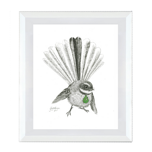 Framed Art Print 'Freya Fantail'