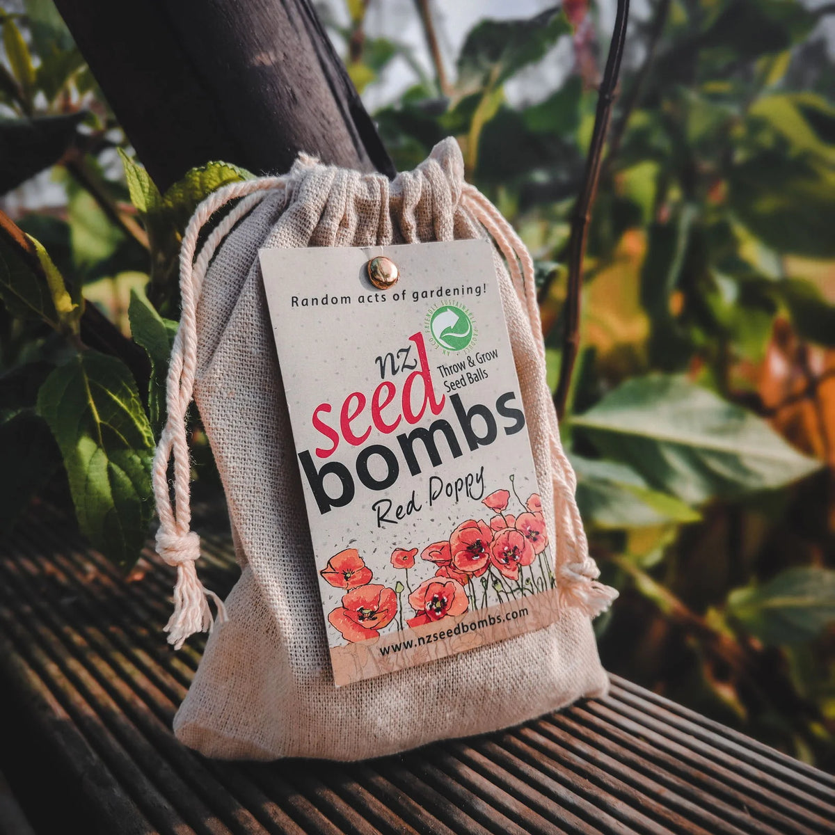 NZ Seed Bombs Red Poppy - Throw and Grow