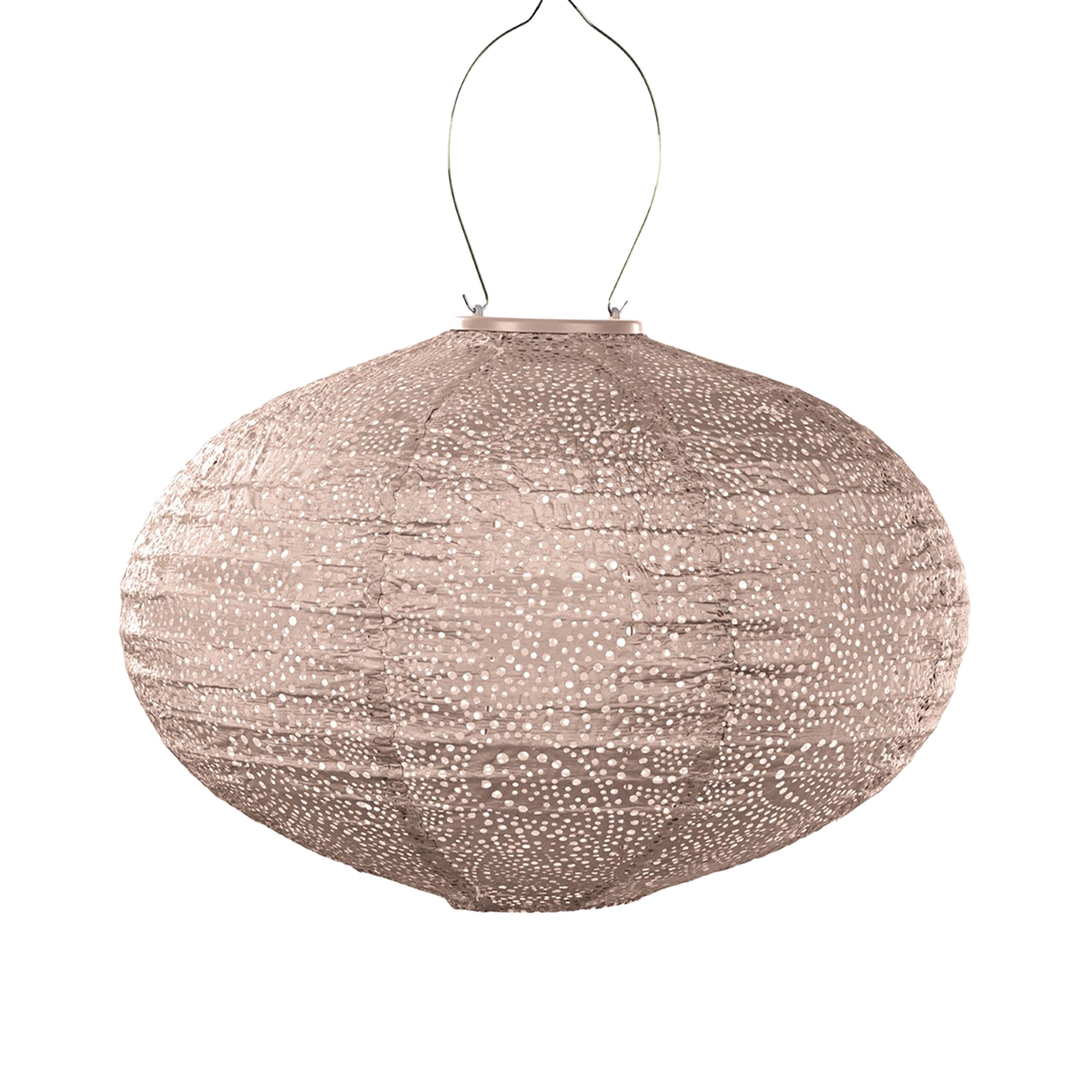 Lantern Oval 40cm Soft Blush Paisley