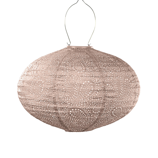 Lantern Oval 40cm Soft Blush Paisley