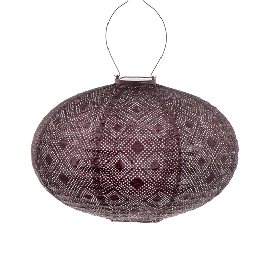 Lumiz Lantern Oval 40cm Plum Mosaic