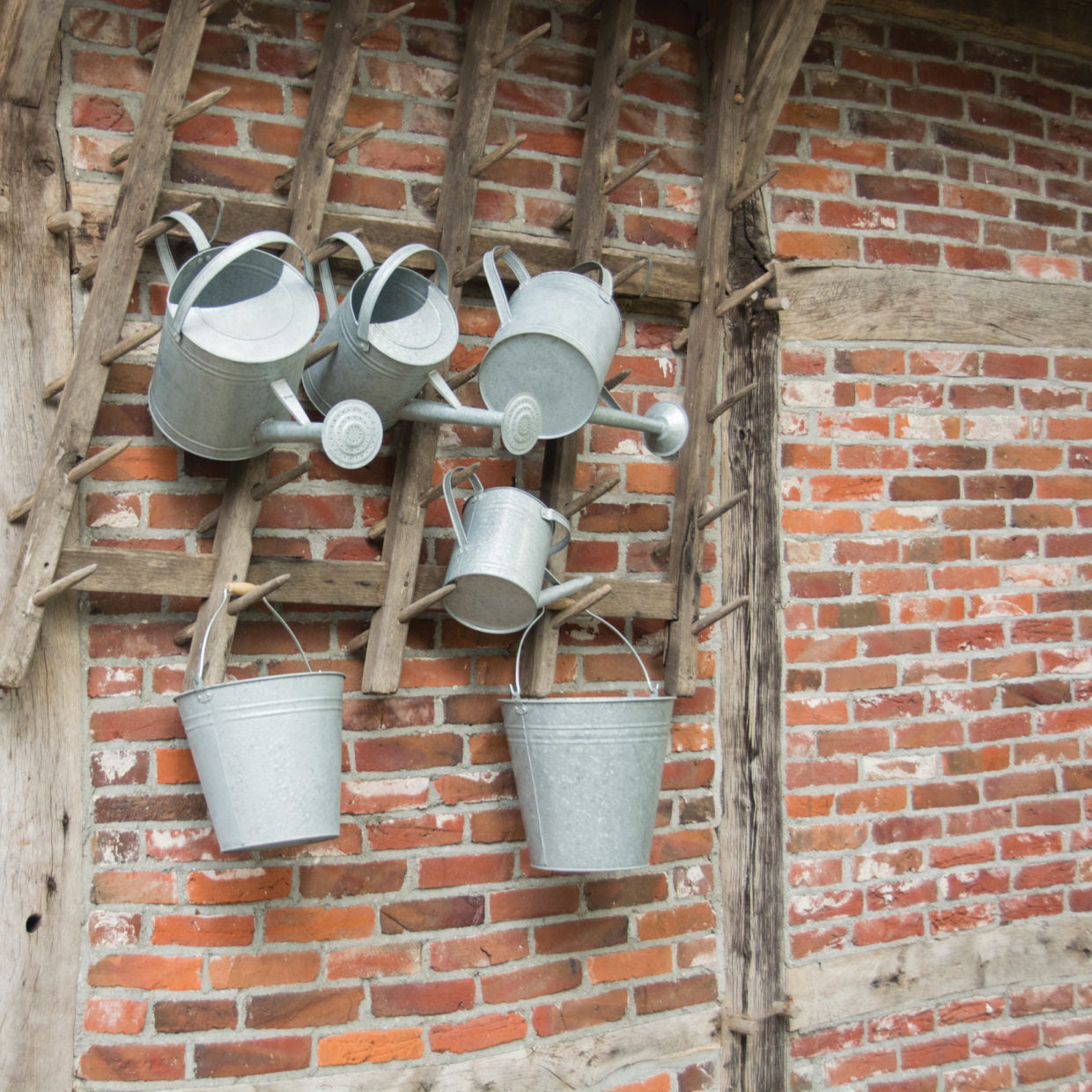 Old Zinc Watering Can 1.5 Litre