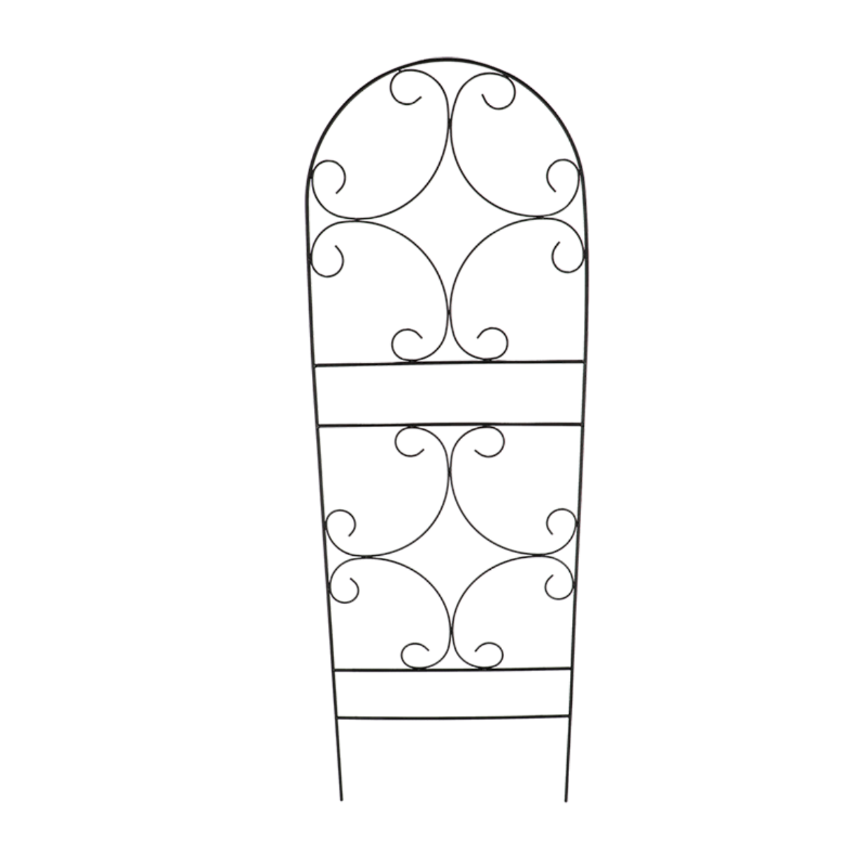 Plant Support Black Curls 170cm