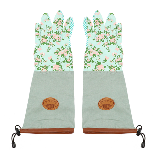 Rose Print Garden Gloves Long