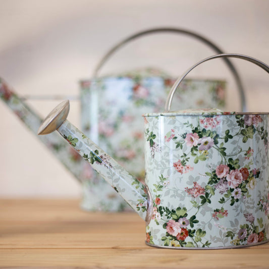 Floral Print Watering Can Small