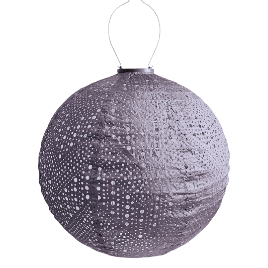 Lumiz Lantern Round 40cm Mauve Purple Verso