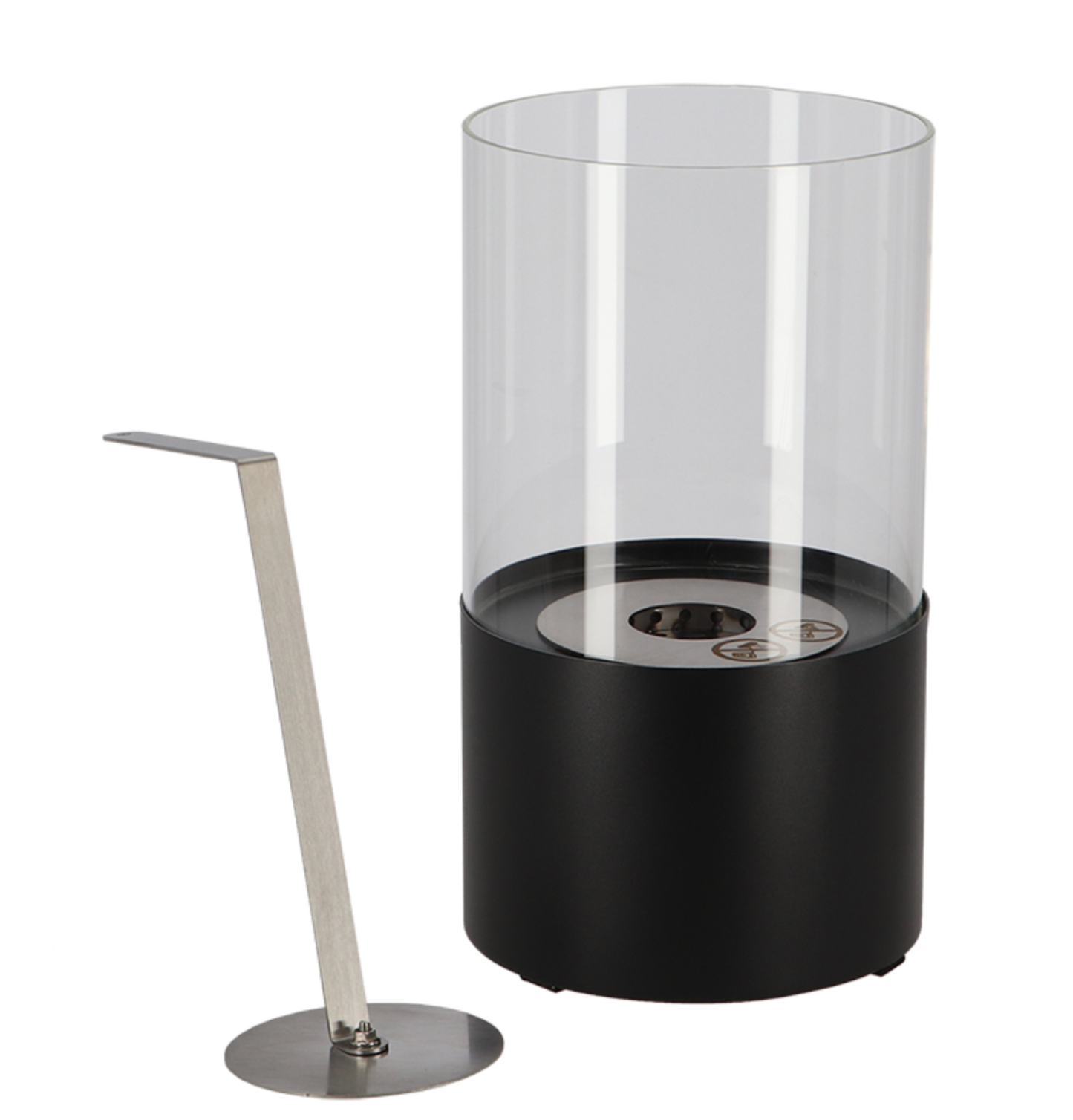 Bioethanol Table Fireplace Round Black