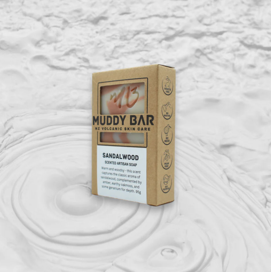 Muddy Bar Sandalwood Scented Artisan Soap