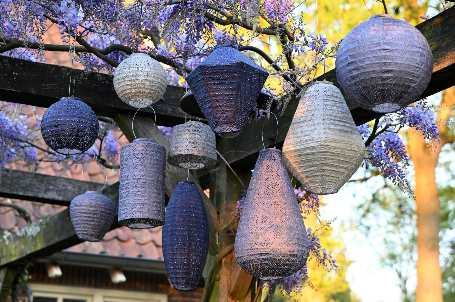 Lumiz Lantern Balloon 20cm Mauve Purple Folia