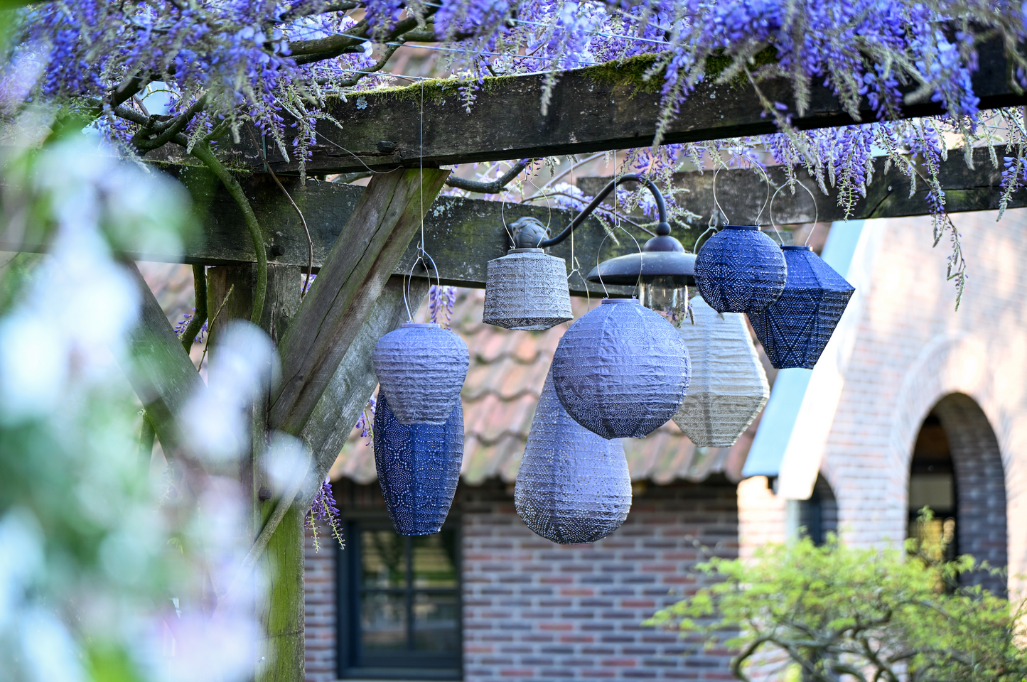 Lumiz Lantern Balloon 20cm Mauve Purple Folia