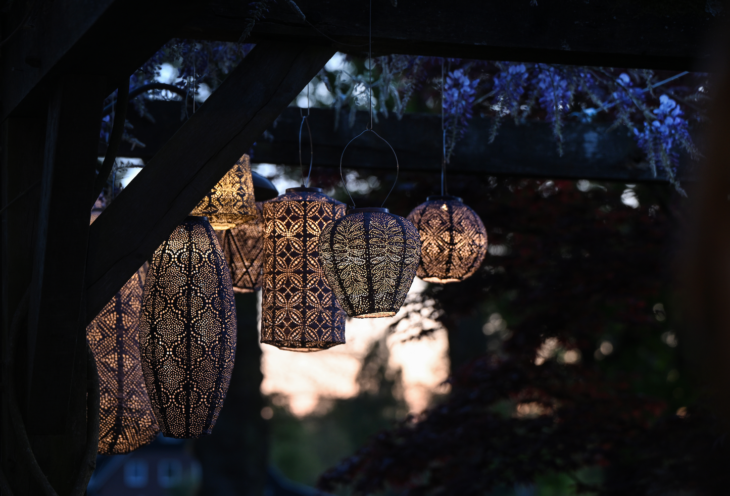Lumiz Lantern Balloon 20cm Mauve Purple Folia