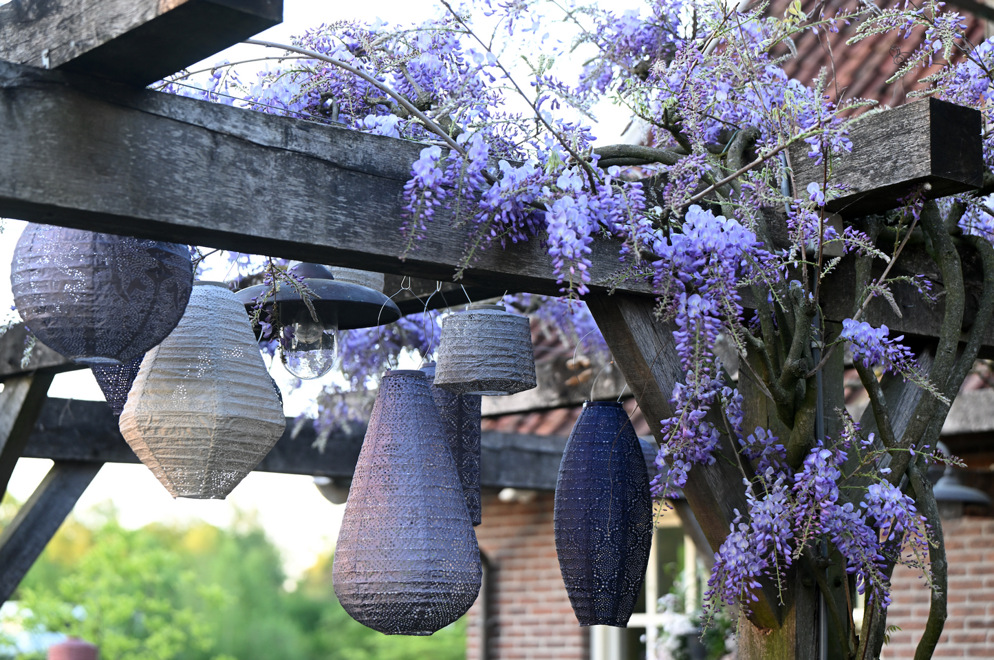 Lumiz Lantern Can 30cm Light Taupe Marrakesh