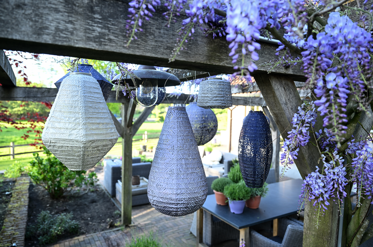 Lumiz Lantern Can 30cm Light Taupe Marrakesh