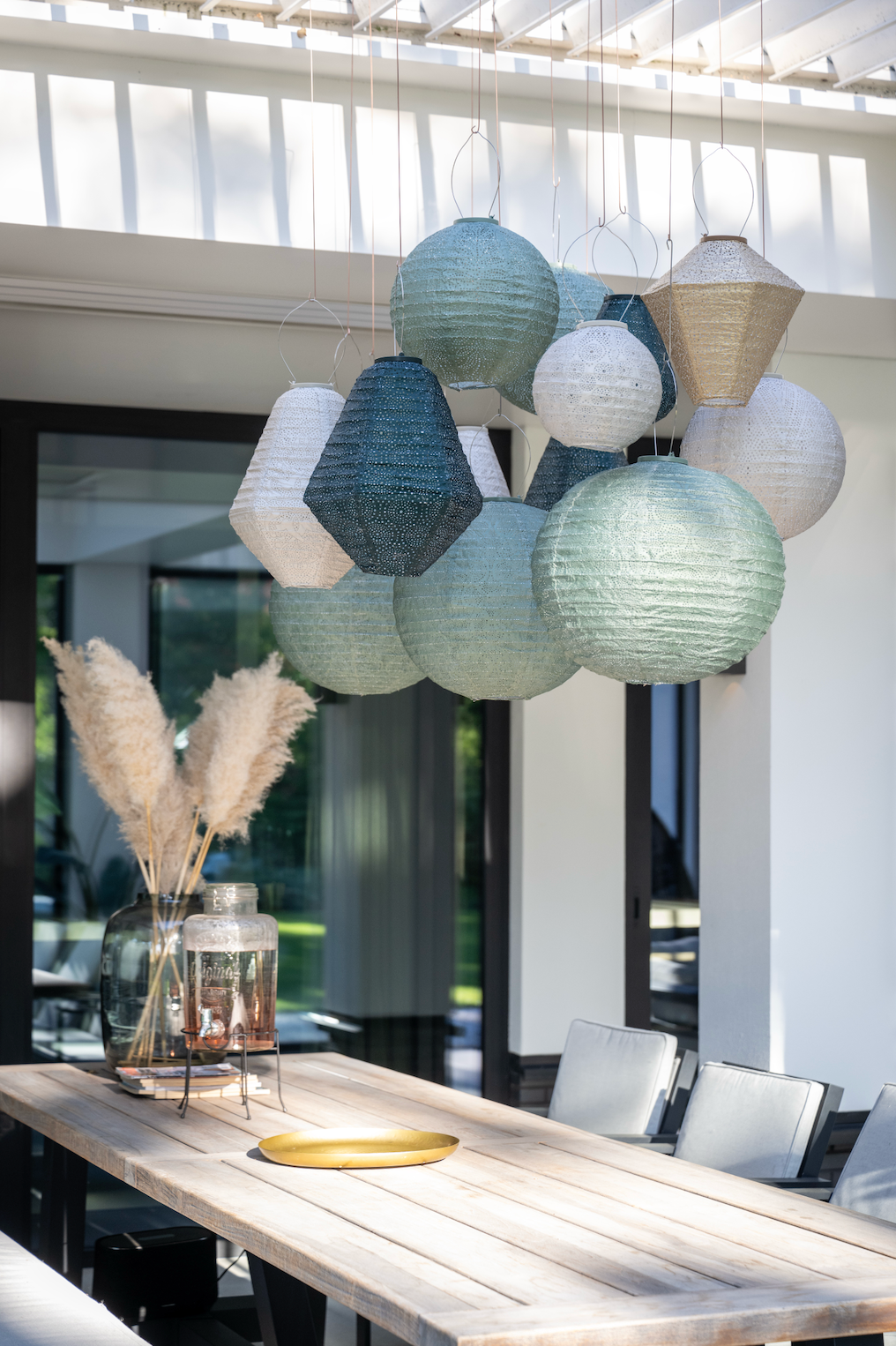 Lumiz Lantern Can 30cm Light Taupe Marrakesh