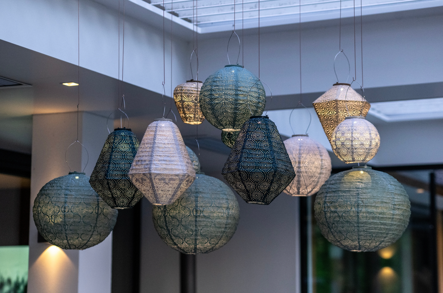 Lumiz Lantern Can 30cm Light Taupe Marrakesh