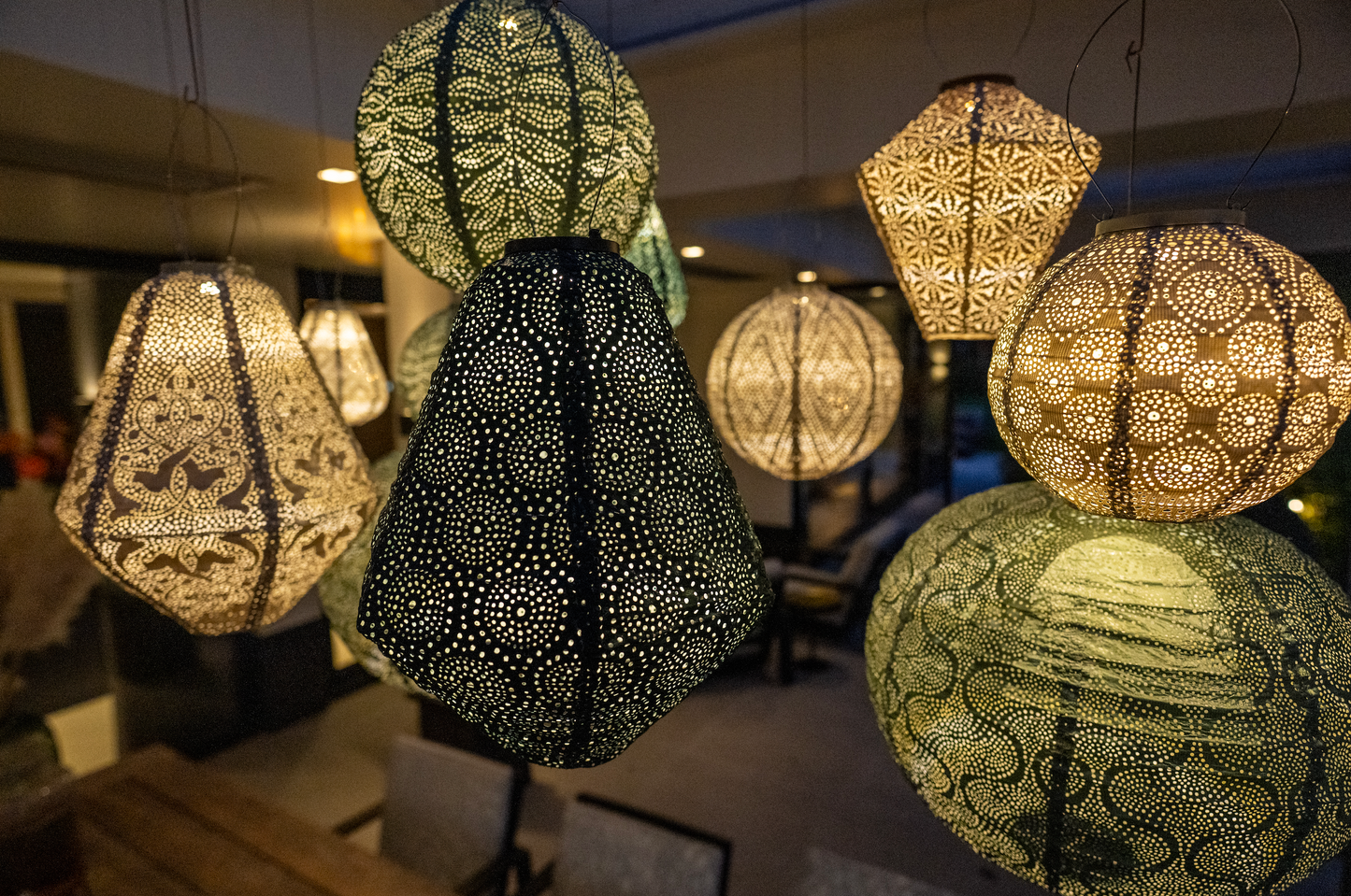 Lumiz Lantern Can 30cm Light Taupe Marrakesh