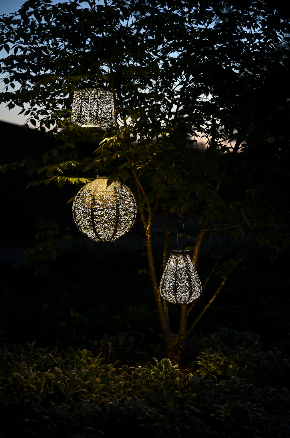 Lumiz Lantern Lampshade 20cm Green Verso