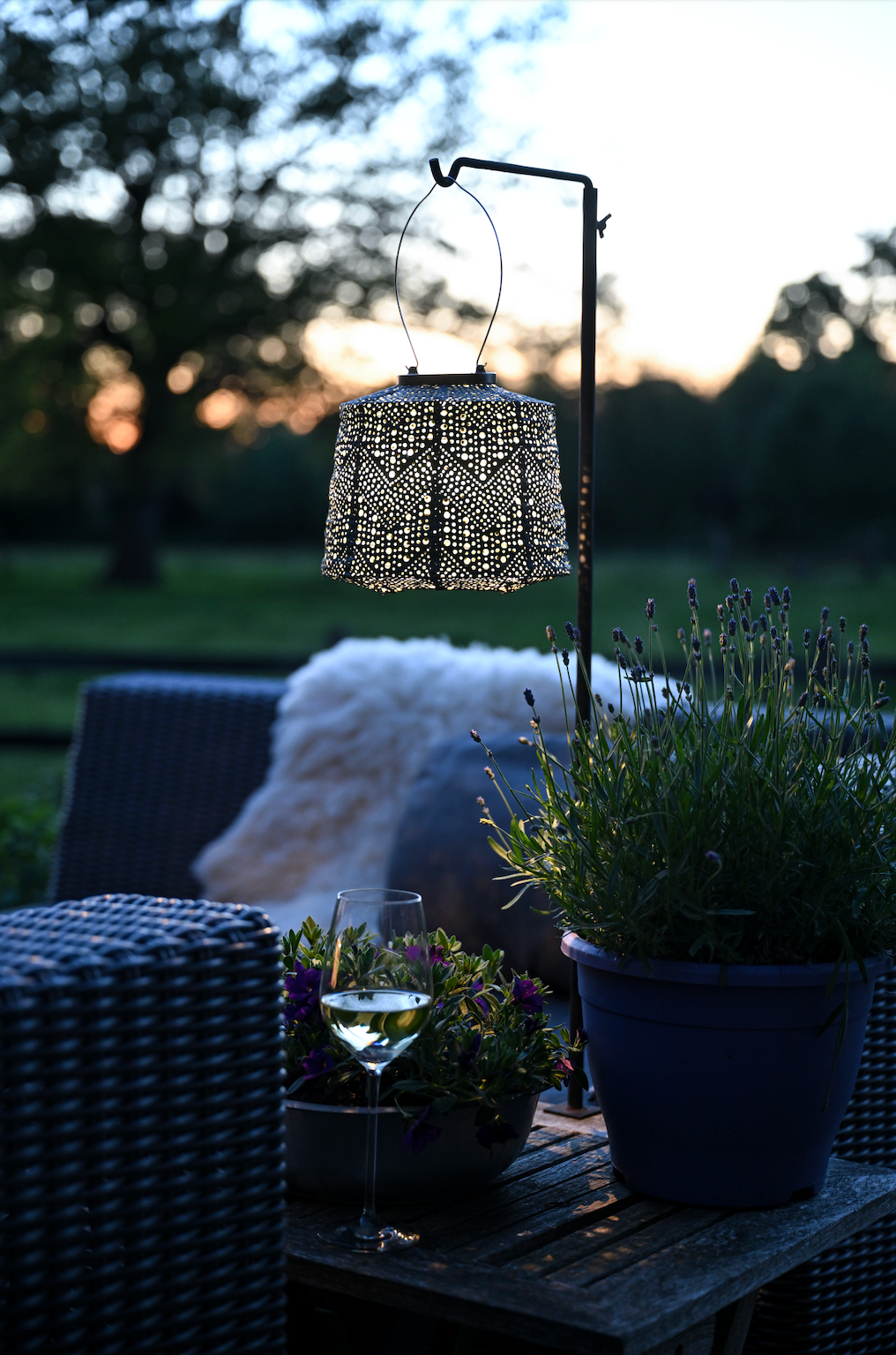 Lumiz Lantern Lampshade 20cm Green Verso