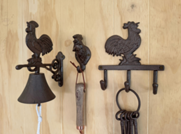 Cast Iron Rooster Hook