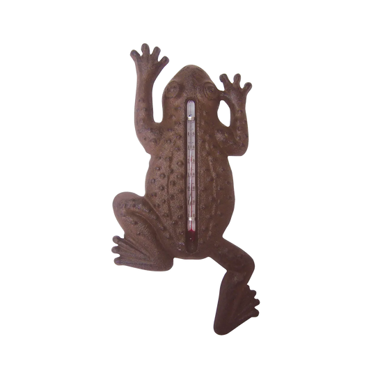 Thermometer Frog Cast Iron