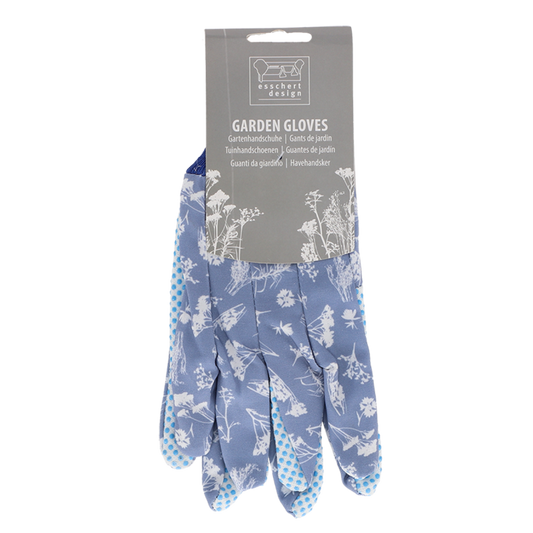 Wild Flower Garden Gloves Blue