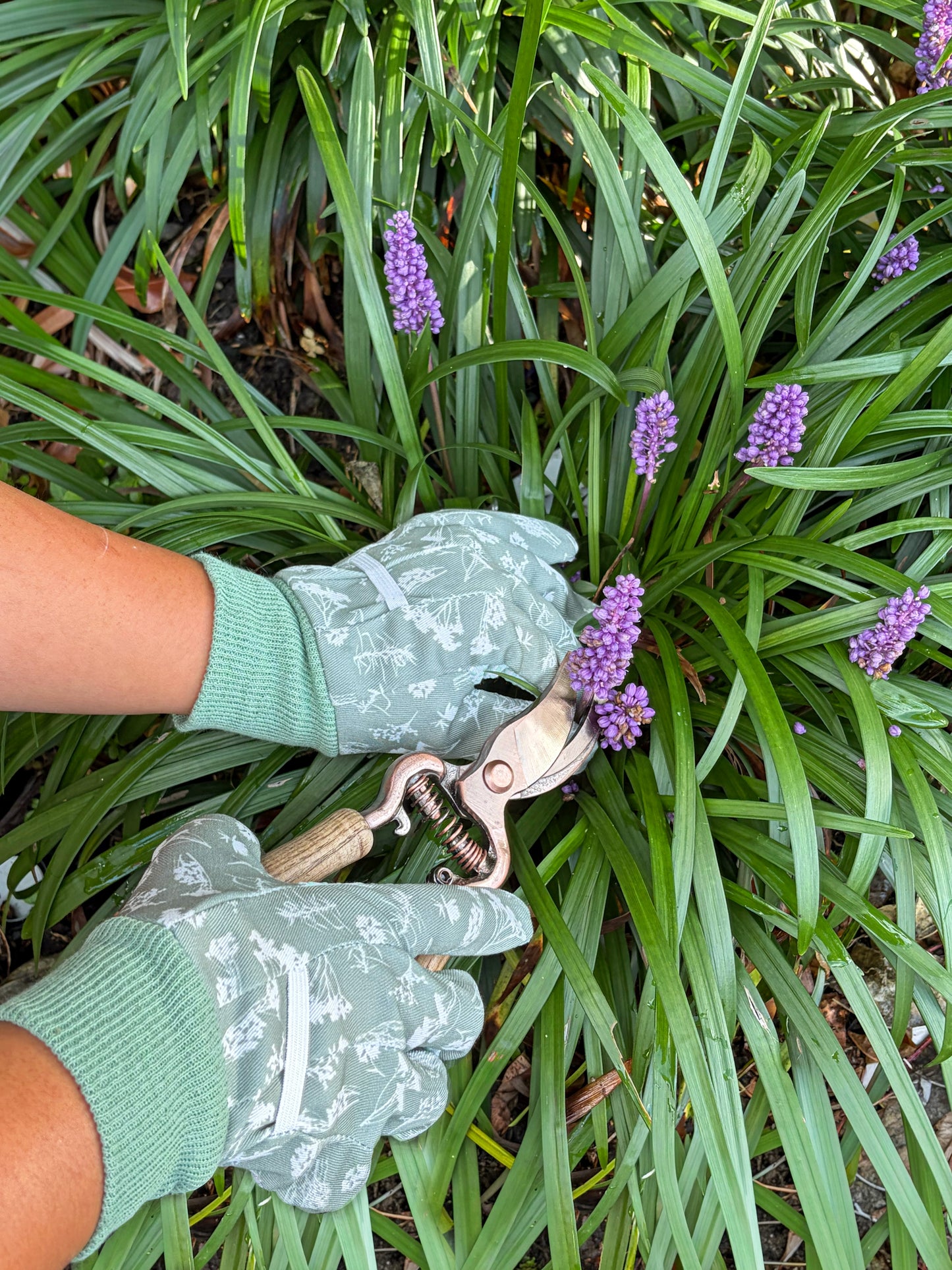 Wild Flower Garden Gloves Green
