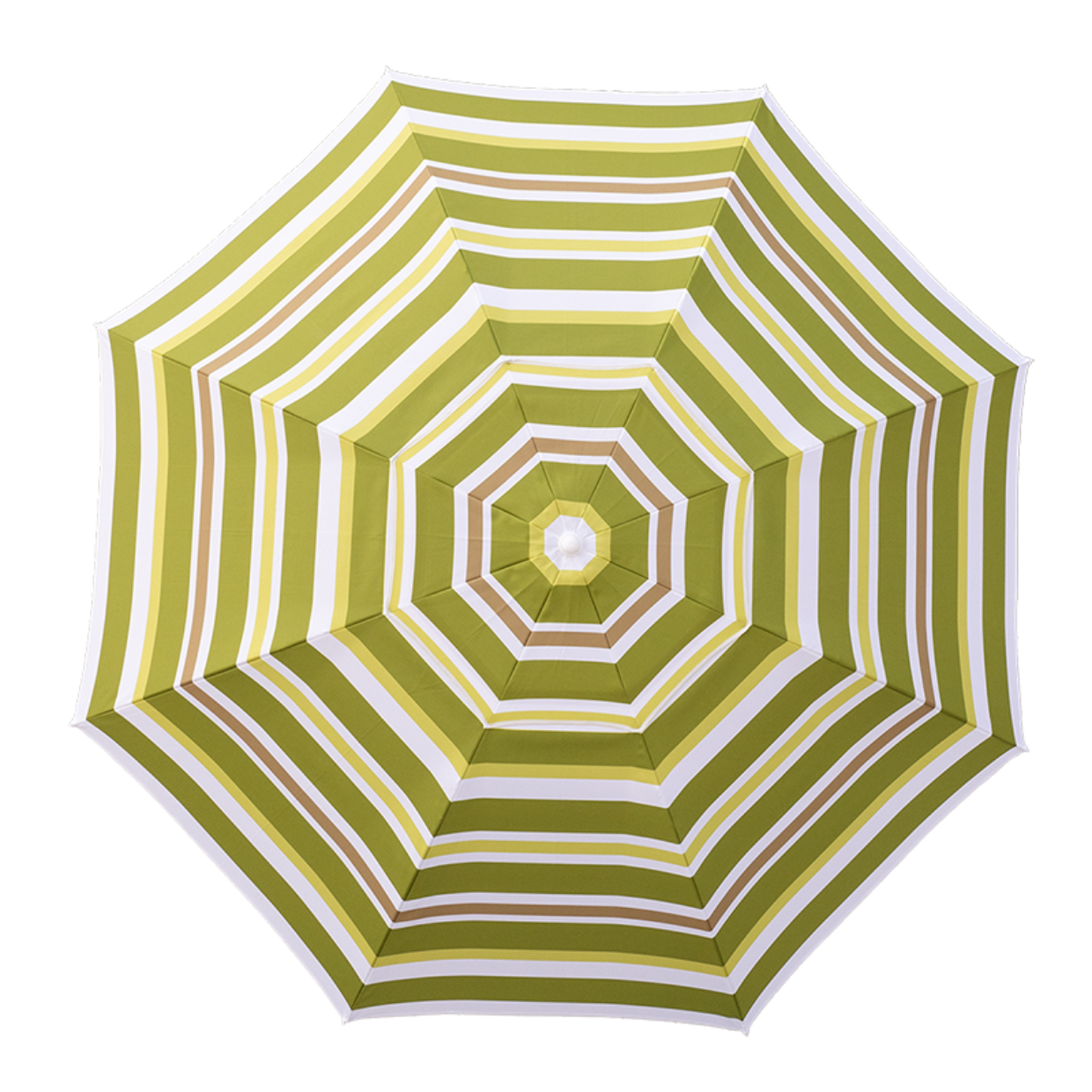 Striped Parasol Umbrella Green 180x120cm