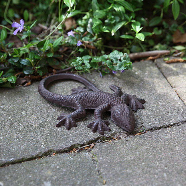 Cast Iron Lizard Decoration Small