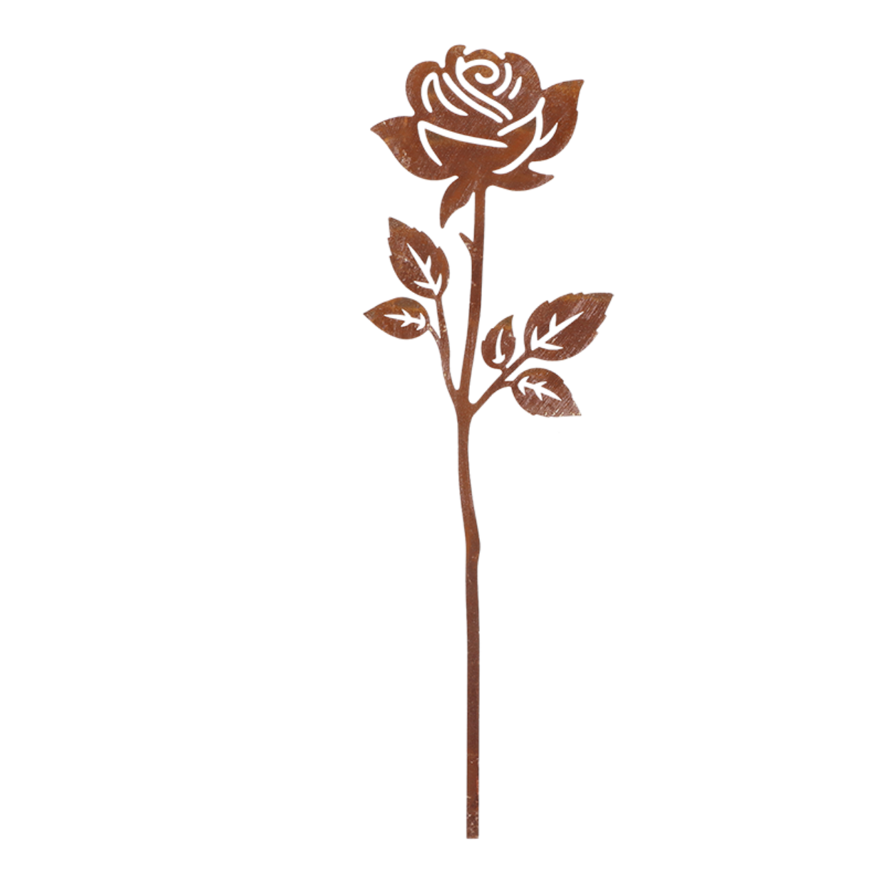 Garden Decoration Rose on Stick 37cm