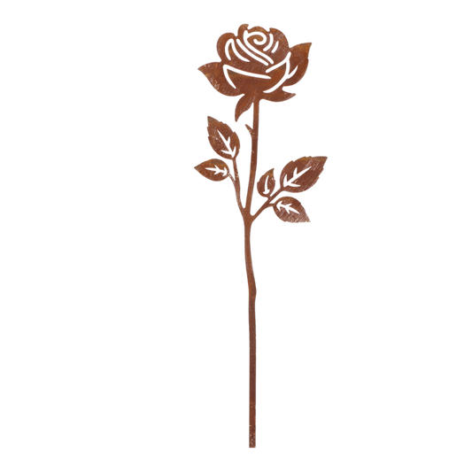 Garden Decoration Rose on Stick 37cm