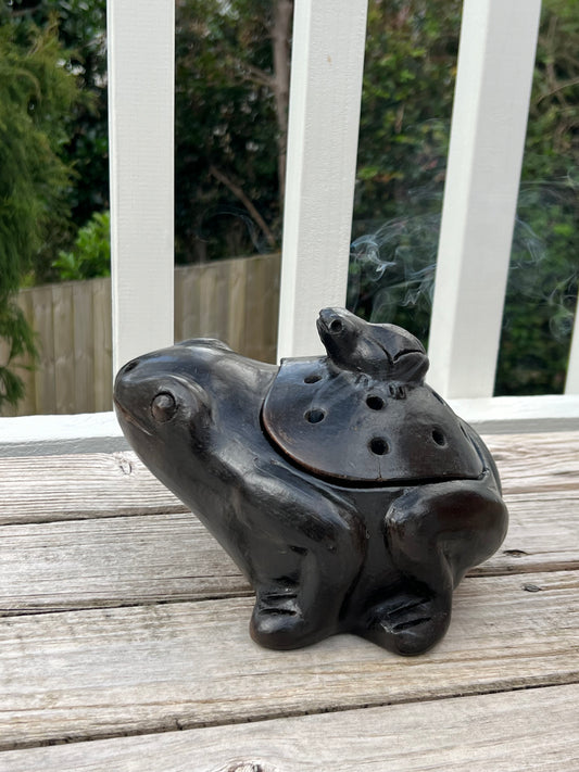 Frog Incense Coil Burner