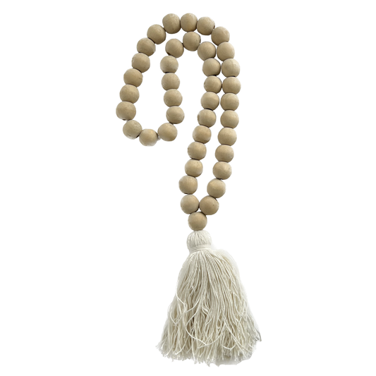 Beaded Tassle Cream