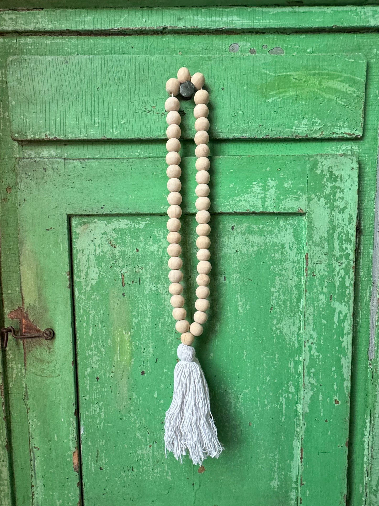 Beaded Tassle Cream